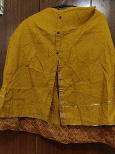 BIBA Mustard Yellow Kurta