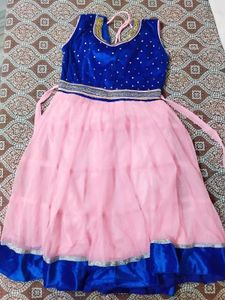 Cute Pink & Blue Girls Dress