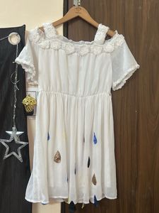 White Casual Mini Dress