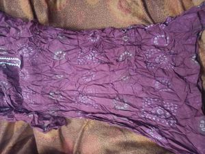 Maroon Bandhani Kurta set