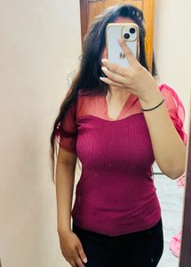 Black Bodycon Top (SHEIN)