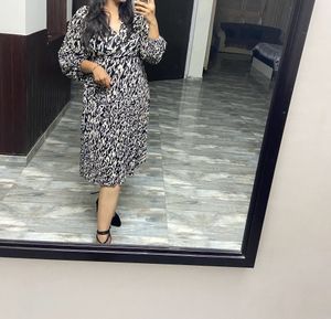 Fancy Wrap Around Dinner Dress