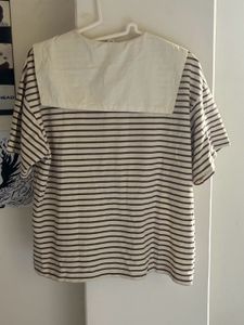 Striped Collared Polo Shirt