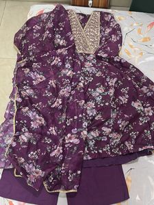 Floral Kurta Set with Dupatta