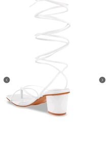 White Strappy Heels