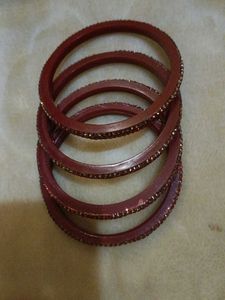 Maroon Bangles Size 2.8