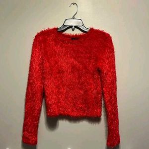 Red Fuzzy Sweater