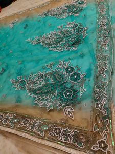 Net 2 Colour Saree With Paticot 🔥