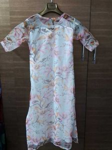 Stitched Floral Print Kurta