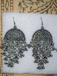 Oxidised Earrings Set Of 4