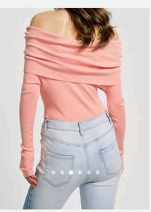 Pink Off Shoulder Top
