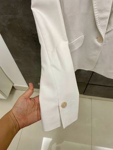 White Full Sleeves blazer