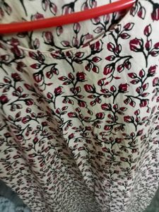 Floral Print Straight Kurta