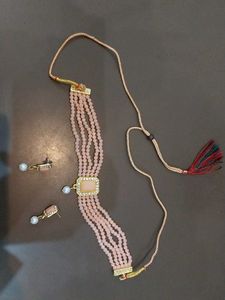Beaded Choker Necklace Set