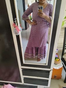 Embroidered Kurta Sharara