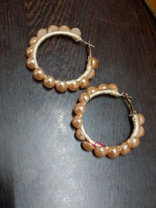 Beaded Hoop Earrings