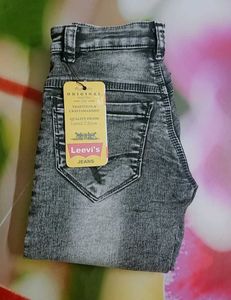 Leevi's Gray Denim Jeans for boys