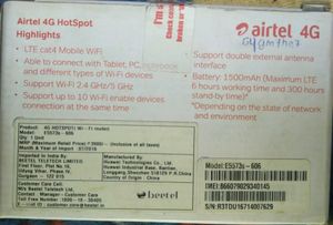 Airtel 4G Portable wifi Router