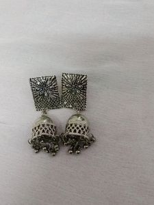 Oxidised Earring