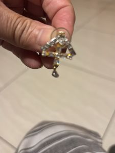 Two Cross Dangle Earrings And Pendant