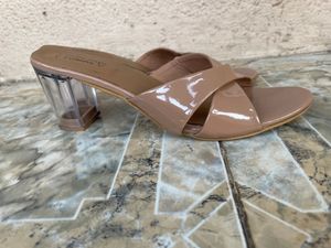 Transparent Block Heel