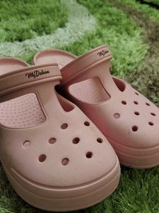 Pink Crocs