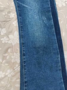 Zara Striped Flare Jeans