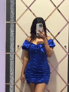 Blue Bodycon Mini Dress