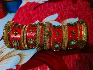Red Bridal Chura Bangles