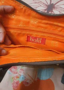 Holii Brand Jute Leather Bag