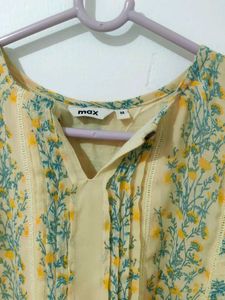 Max Floral Yellow Tunic
