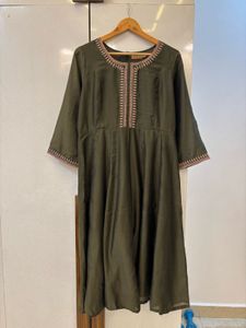 Elegant Olive Green Kurta