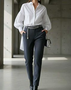 Smart Dark Grey Casual/Formal Pants/Trousers
