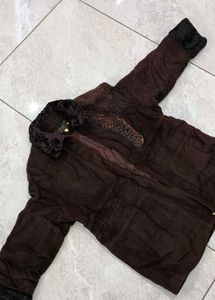 Vintage Brown Suede Jacket