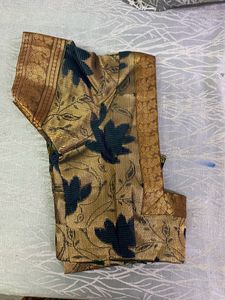Green And Gold Saree