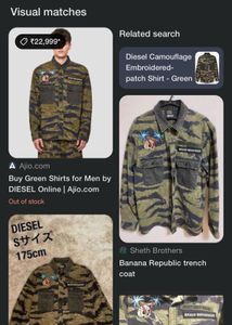 Diesel Camo Print Shirt
