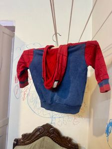Marvel Spiderman Zip-Up Hoodie 2-3 Years