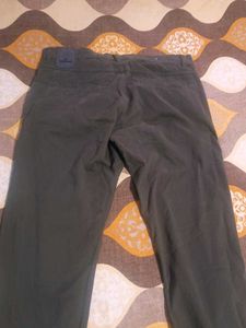 Olive Green Casual Pants