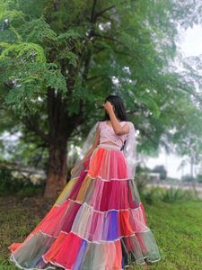 Colorful Lehenga Choli With Pocket 💫
