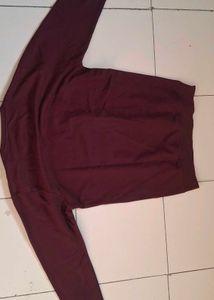 Maroon Long Sleeve Graphic Tee