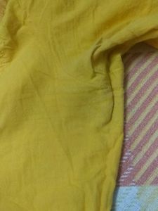 Yellow Cotton Kurti
