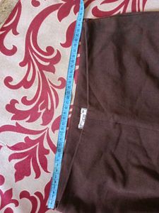 Brown Embellished Flare Pants