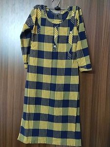 Plaid Midi Shirt Dress