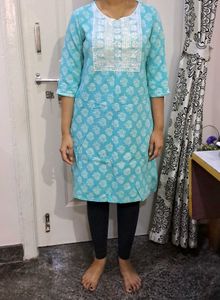 Blue Short Kurta