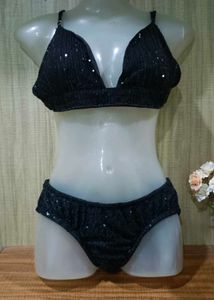 Sparkling Black Bikini Set