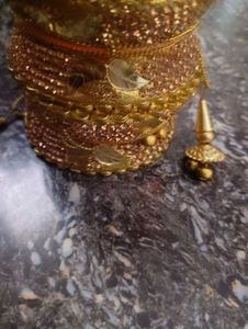 Golden Bangles Set