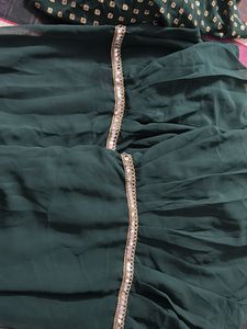 Dark Green Gharara Traditional Wear For Women
