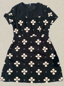 Elegant Black Floral Dress