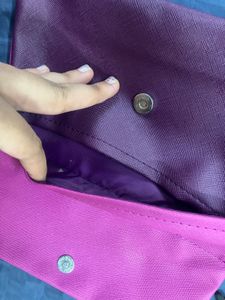 Chic Two-Tone Clutch