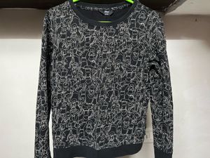 Cool Graphic Print Sweater 🖤🖤